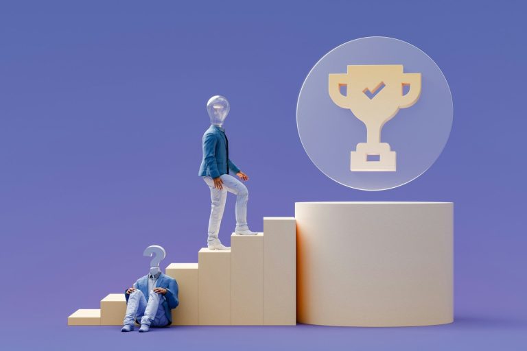 persona subiendo escalera